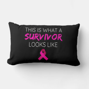 Breast Cancer Awareness Survivor-Pink Ribbon Gifts Lumbar Pillow