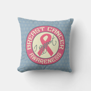 Breast Cancer Awareness throw pillow