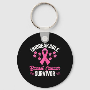 Breast cancer Awareness Unbreakable Breast Cancer Keychain