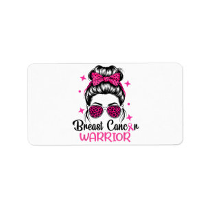 Breast Cancer Awareness Warrior  Label