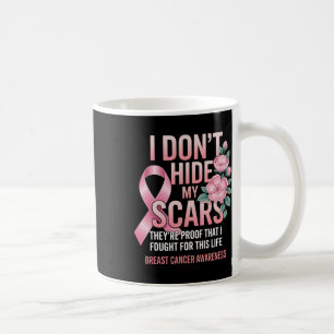 Breast Cancer Awareness Warrior Pink Ribbon Women Coffee Mug
