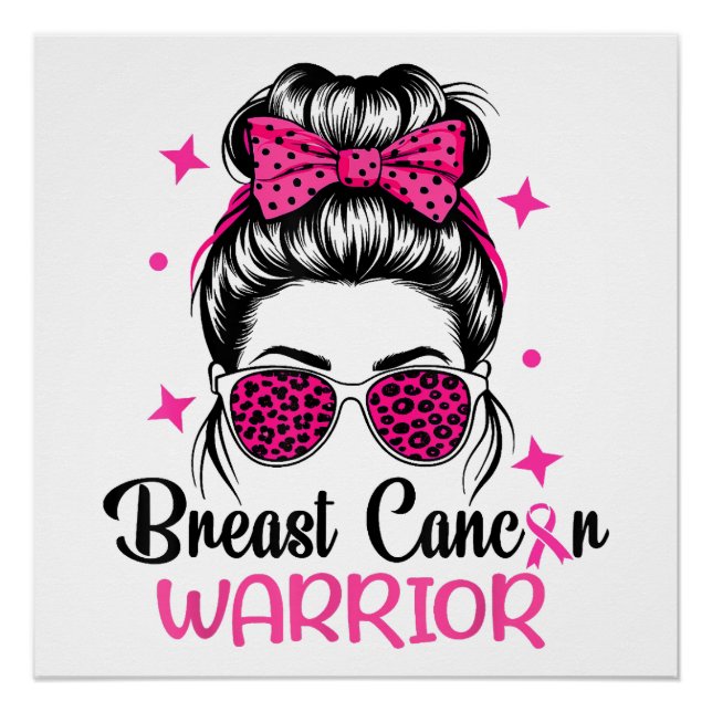 Breast Cancer Awareness Warrior Poster (Front)