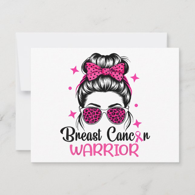 Breast Cancer Awareness Warrior  Save The Date (Front)