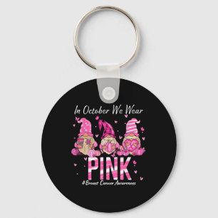 Breast Cancer Awareness Warrior Support Squad Keychain