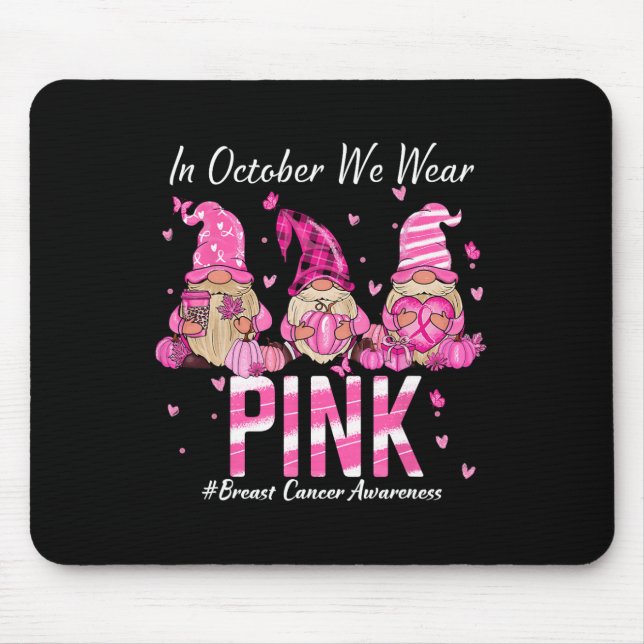 Breast Cancer Awareness Warrior Support Squad  Mouse Pad (Front)