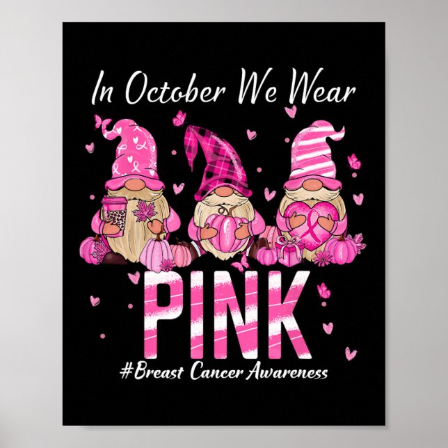 Breast Cancer Awareness Warrior Support Squad  Poster (Front)
