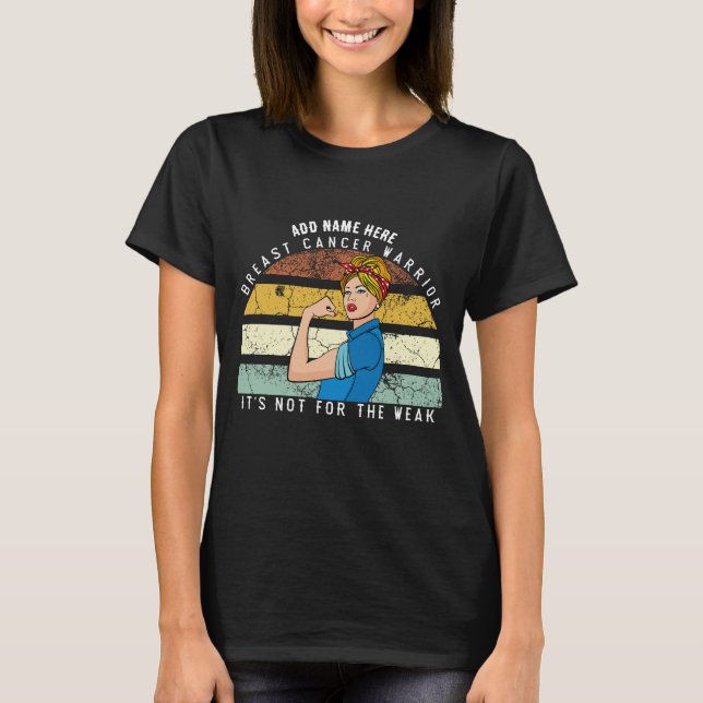 Breast Cancer Awareness Warrior T-Shirt (Front)