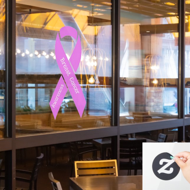  Breast Cancer Awareness  Window Cling (Restaurant Window)