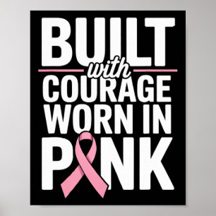Breast Cancer Awareness Women Girls. Fighting Brea Poster