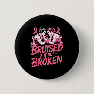 Breast cancer awareness wrestling fan wrestler 2 inch round button