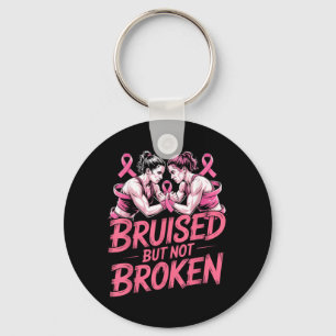Breast Cancer Awareness Wrestling Fan Wrestler Keychain