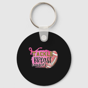 Breast Cancer Awarness-tackle Breast Cancer Footby Keychain