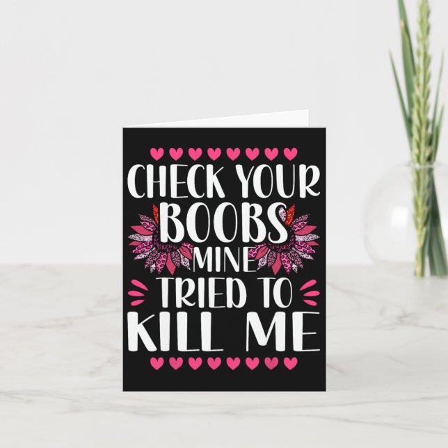 Breast Cancer Awereness Supportor  Card (Front)