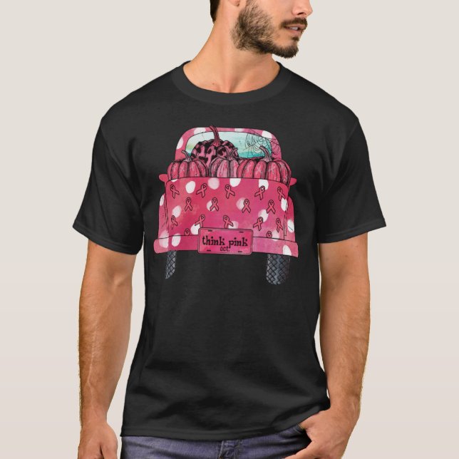 Breast Cancer background freestyle  T-Shirt (Front)