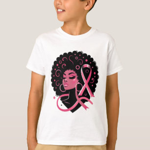 Breast Cancer Black African American Women Support T-Shirt