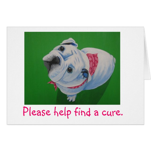 breast cancer, bull dog (Front Horizontal)
