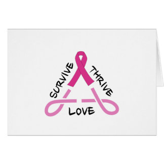 Breast Cancer Celtic Triangle - Survive,Thrive,Lov