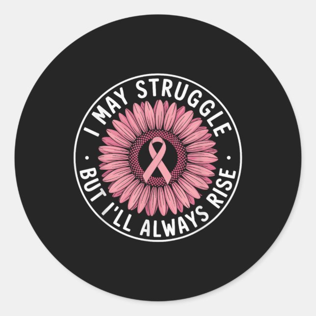 Breast Cancer  Classic Round Sticker (Front)