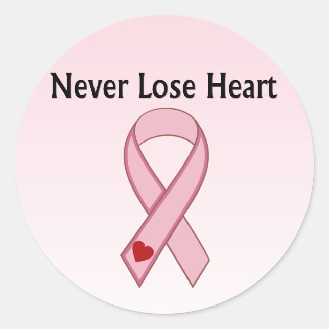 Breast Cancer Classic Round Sticker (Front)