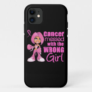 Breast Cancer Combat Girl 1 iPhone 11 Case