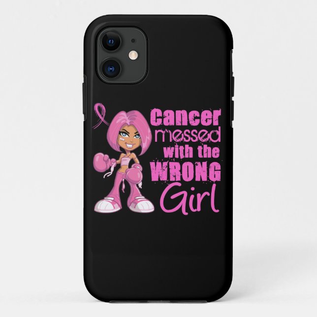 Breast Cancer Combat Girl 1 Case-Mate iPhone Case (Back)
