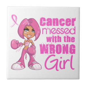 Breast Cancer Combat Girl 1 Tile