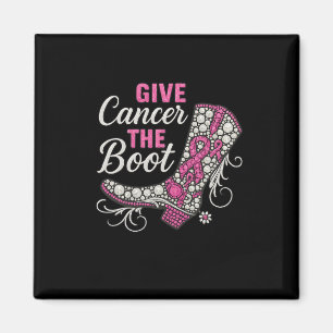 Breast Cancer Cowgirl Texas Southern Give Cancer B Magnet