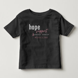 breast cancer. Custom #team name. Toddler T-Shirt