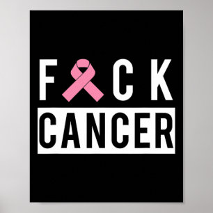 Breast Cancer Fight Cancer Ribbon 1  Poster