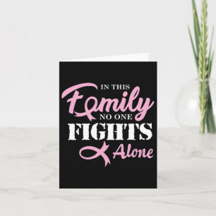 Breast Cancer Fight Cancer Ribbon 2  Card