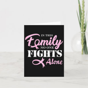 Breast Cancer Fight Cancer Ribbon  Card