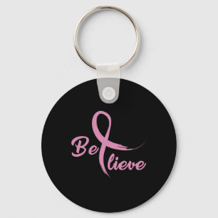 Breast Cancer Fight Cancer Ribbon Keychain