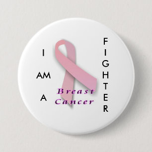 Breast Cancer Fighter - button