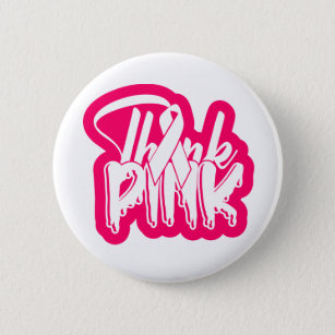 Breast Cancer Fighter Survivor Pink Ribbon Warrior 2 Inch Round Button