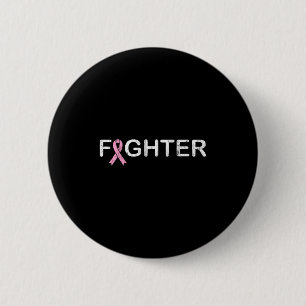 Breast Cancer Fighter World Day Survivor Design 2 Inch Round Button