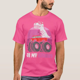 Breast Cancer For My Granny Vintage TRex Dinosaur  T-Shirt