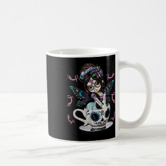 Breast Cancer Girl Sugar Skull Costume Halloween G Coffee Mug