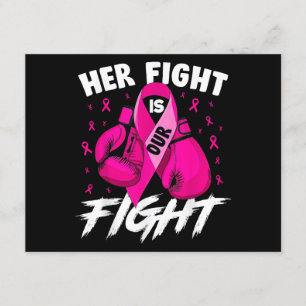 Breast Cancer Her Fight Is Our Fight Breast Cancer Enclosure Card