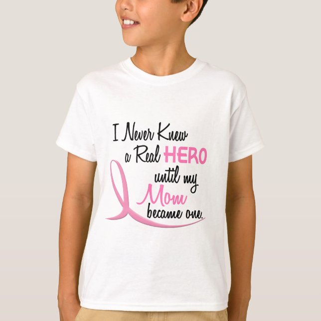 BREAST CANCER Hero MOM T-Shirt (Front)