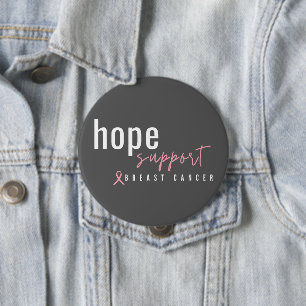 breast cancer. hope support. Buttons