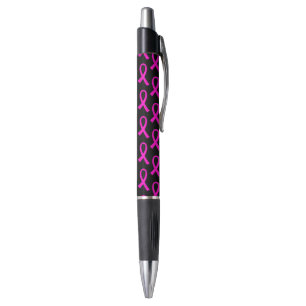 Breast Cancer Hot Pink Ribbon Pattern Pen