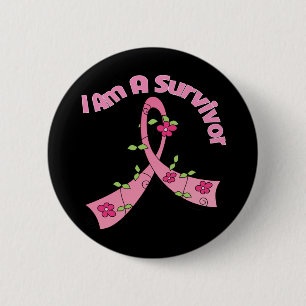 Breast Cancer I Am A Survivor 2 Inch Round Button