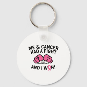 Breast Cancer I Won Breast Cancer Survivor Support Keychain