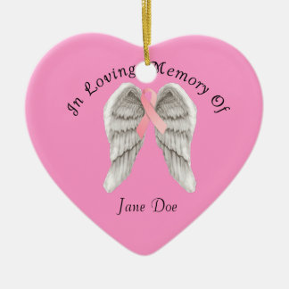 Breast Cancer In Memory Christmas Ornament