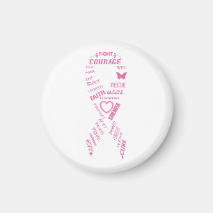 Breast Cancer Inspiration Ribbon Magnet