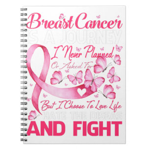 Breast Cancer Is A Journey I Never Planned Notebook