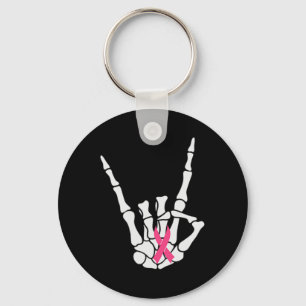 Breast Cancer Is Boo Sheet Funny Halloween Keychain
