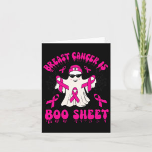 Breast Cancer Is Boo Sheet Halloween Breast Cancer Card
