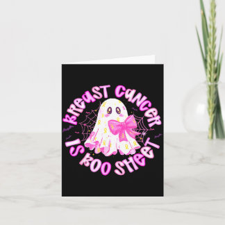 Breast Cancer is Boo Sheet Halloween Breast Cancer Card