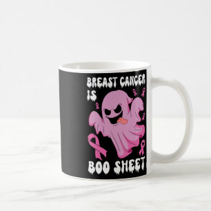 Breast Cancer Is Boo Sheet Halloween Breast Cancer Coffee Mug